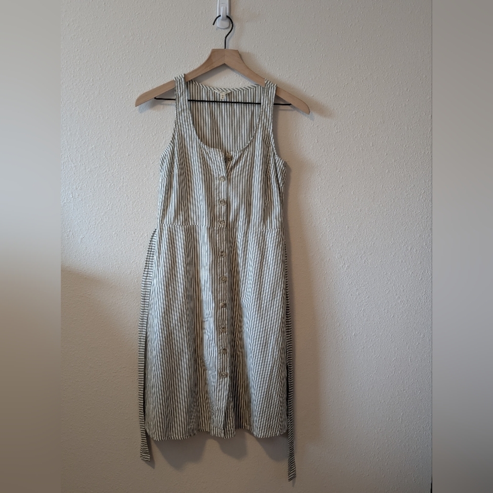 Bridge & Burn Striped Grey Sleeveless Dress